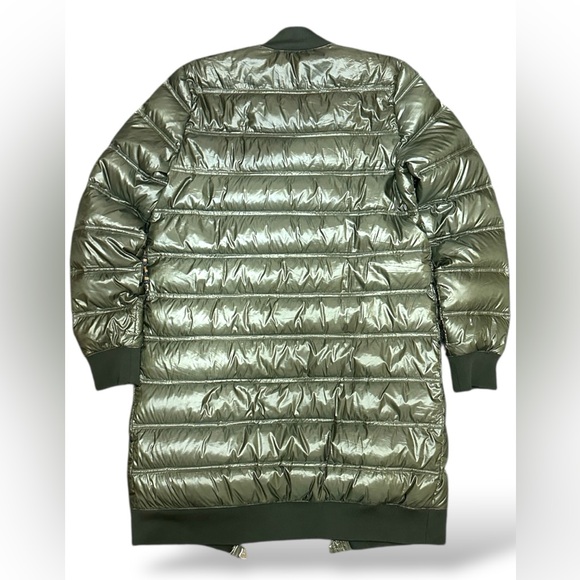 DKNY Sport Dark Green Quilted Puffer Premium Down Jacket - Picture 4 of 8